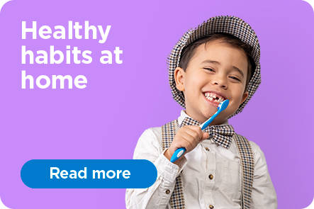boy with toothbrush