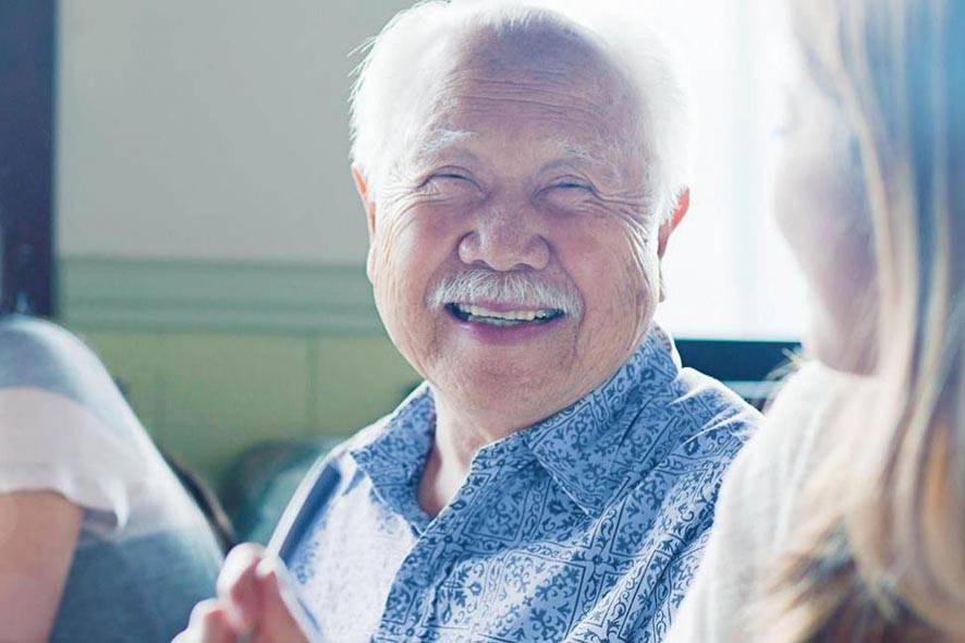 smiling man