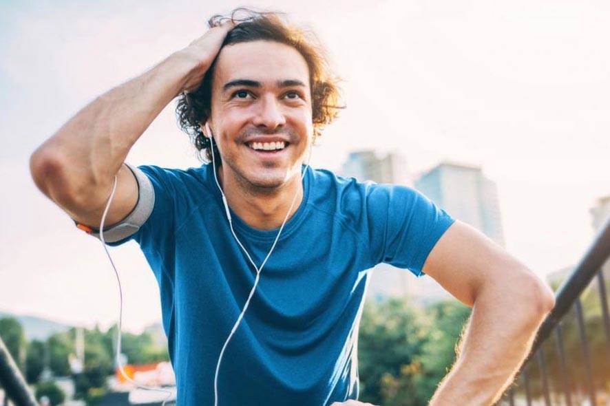man exercising