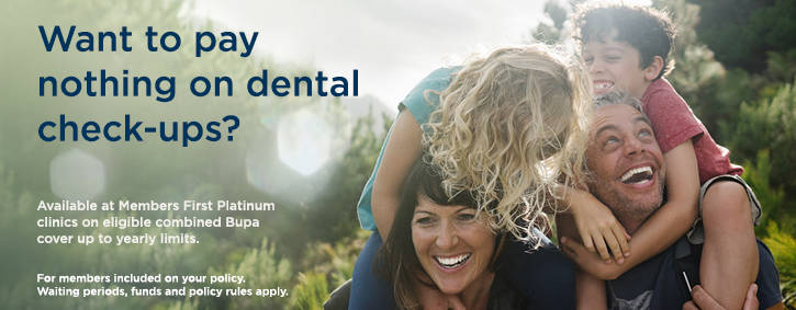 nothing to pay on dental check ups