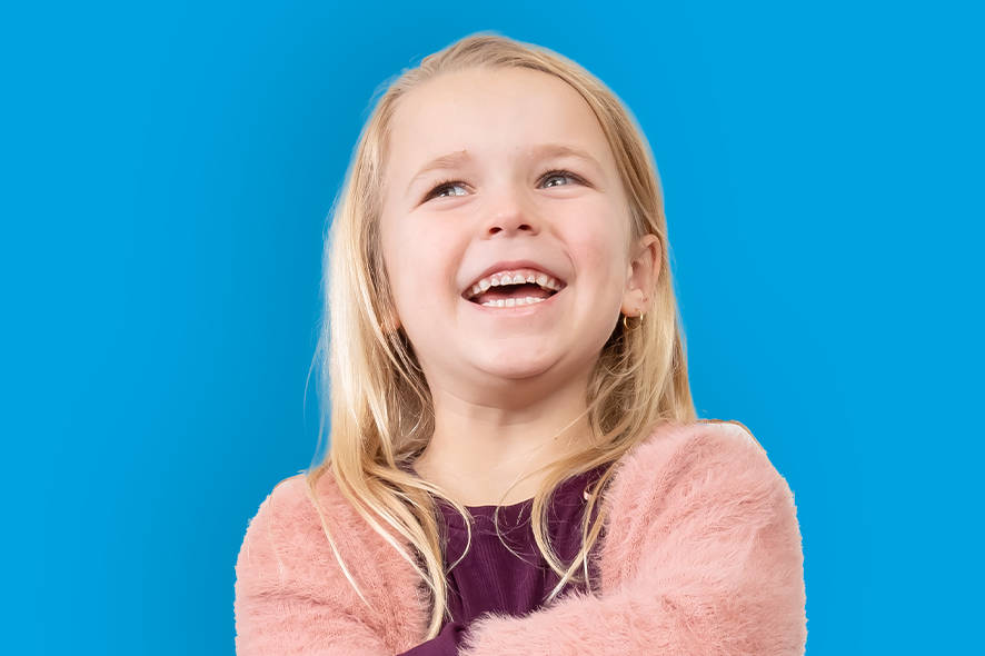 Girl smiling
