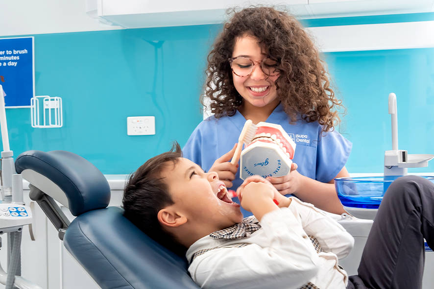 Kids playing dentist